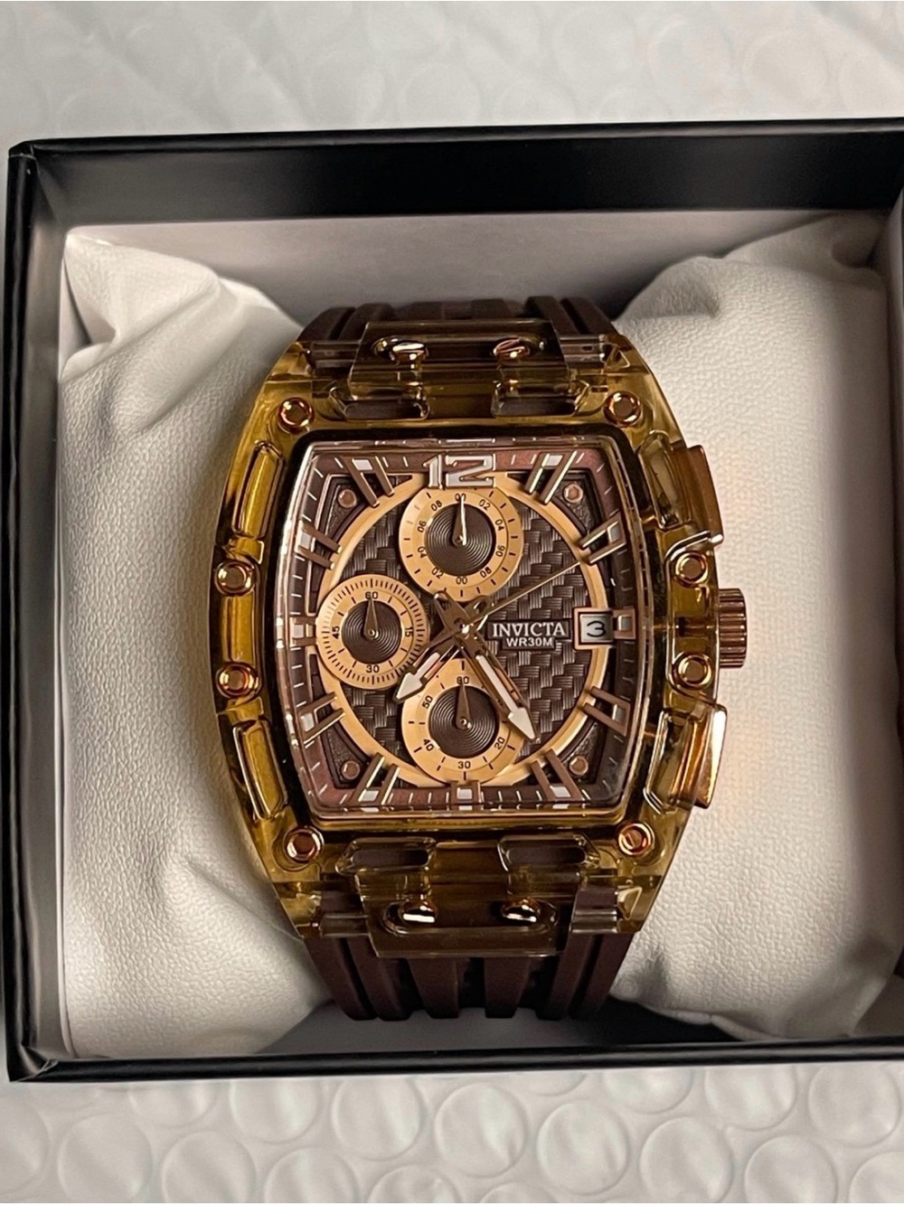 Invicta S1 Rally Allogrip Men
42mm Brown Tone Case Brown
Metal Dial Brown Band